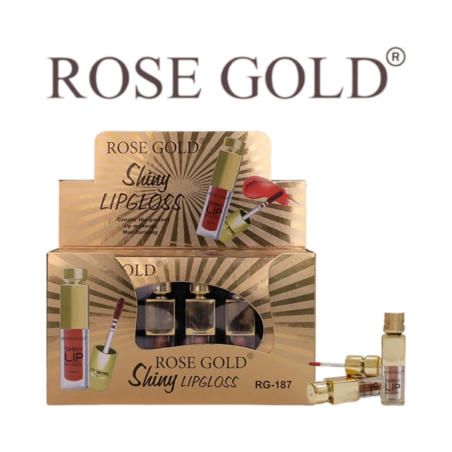روز جولد ملمع شفاه SHINY LIFTER – ترطيب ولمعان بـ 6 ألوان جذابة