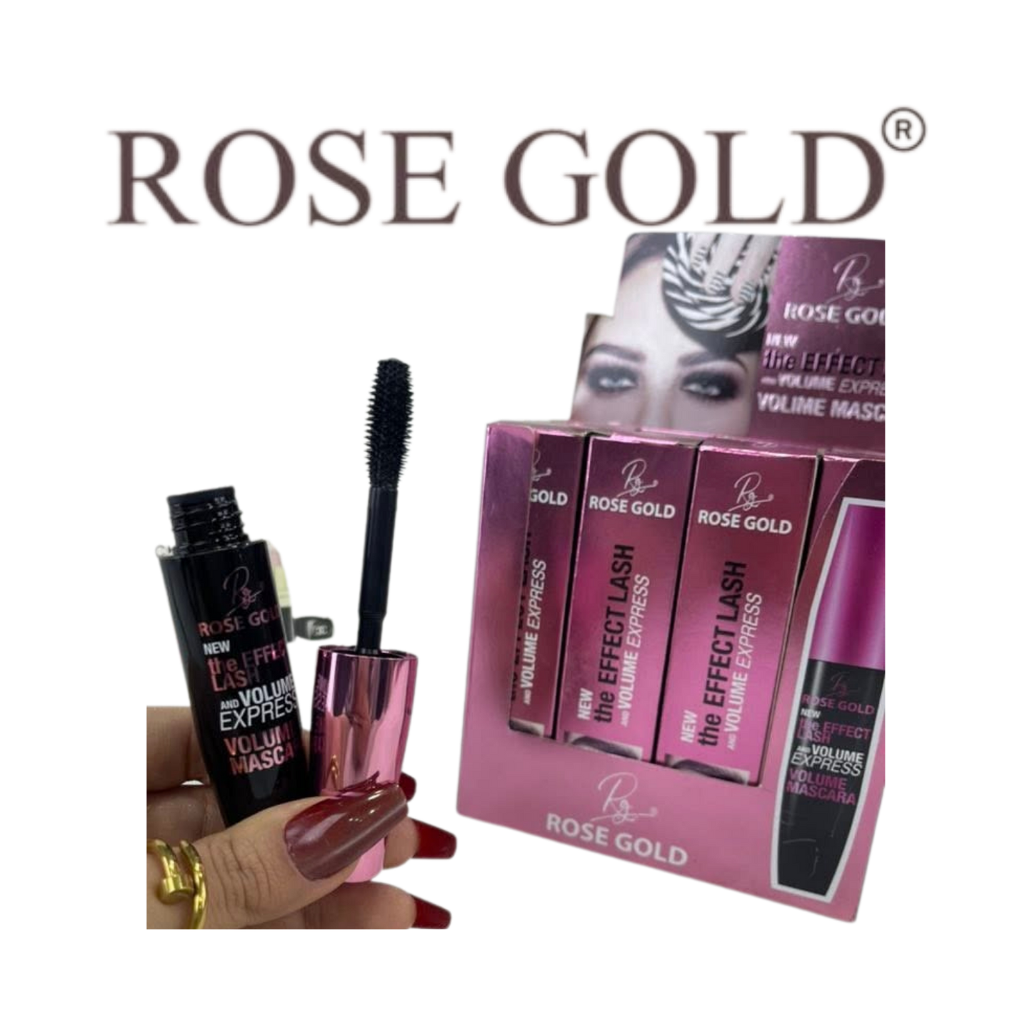 روز جولد ماسكارا VOLUME EXPRESS – تأثير تمديد وتكثيف الرموش يدوم طوال اليوم