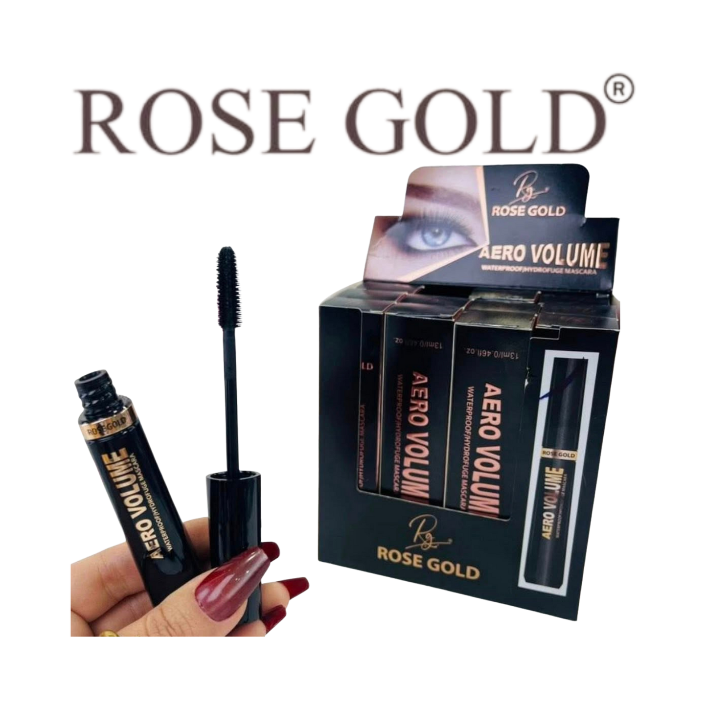 روز جولد ماسكارا AERO VOLUME – كثافة مضاعفة ومقاومة للماء لإطلالة مثالية