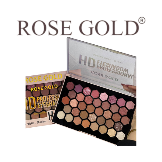 روز جولد HD PROFESSIONAL EYESHADOW – باليت احترافي بـ 38 لون لإطلالات متعددة (RG-403)