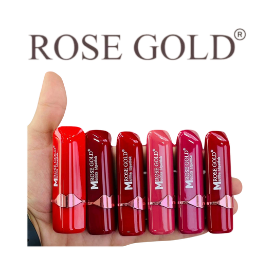 أحمر شفاه مطفي "روز جولد" – تغطية كاملة ثلاثية الأبعاد (موديل RG-1178، عدد 24 قطعة)