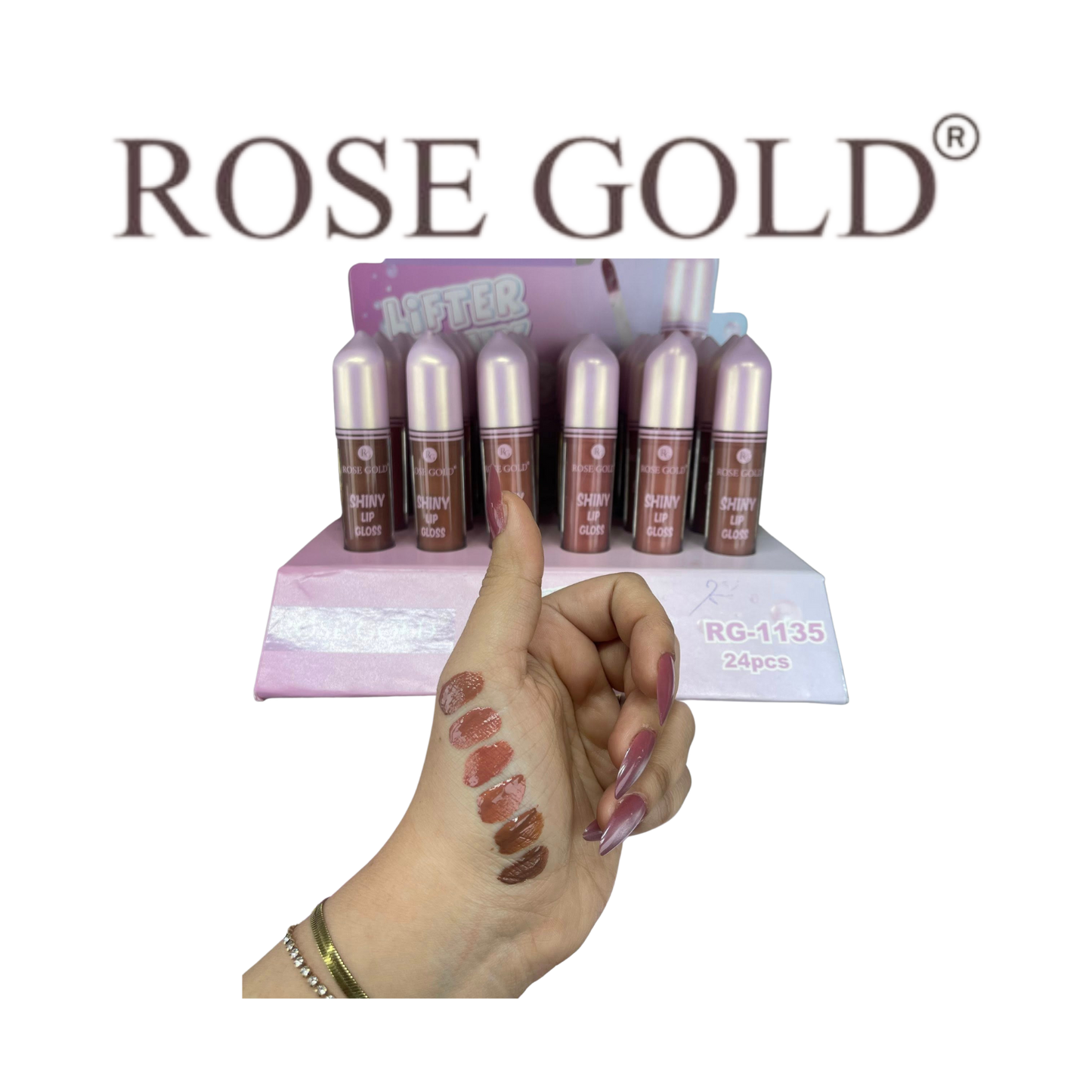 جل شفاه لامع – روز جولد