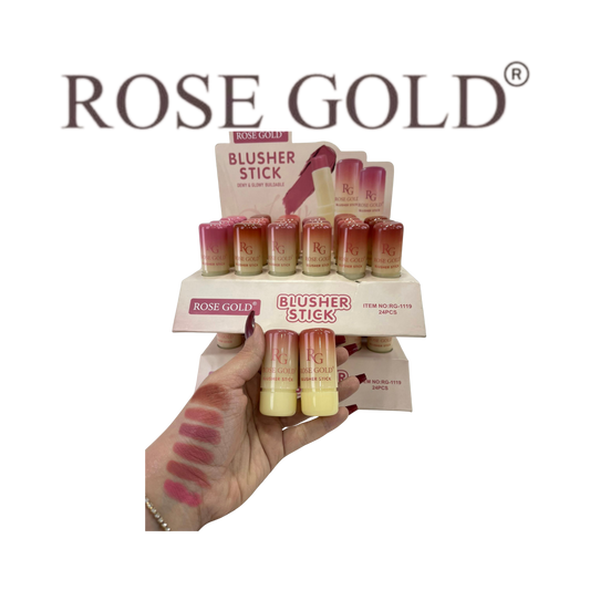 قلم بلاشر بتركيبة لامعة ومرطبة - روز جولد