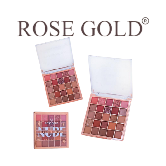 باليت ظلال عيون نيود من روز جولد – 25 لونًا بتدرجات مطفية ولمّاعة