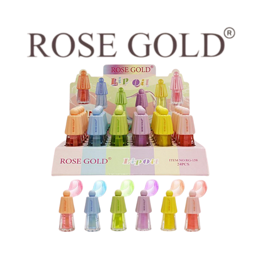 روز جولد زيت الشفاه – ترطيب ولمعان بتصميم فستان أنيق