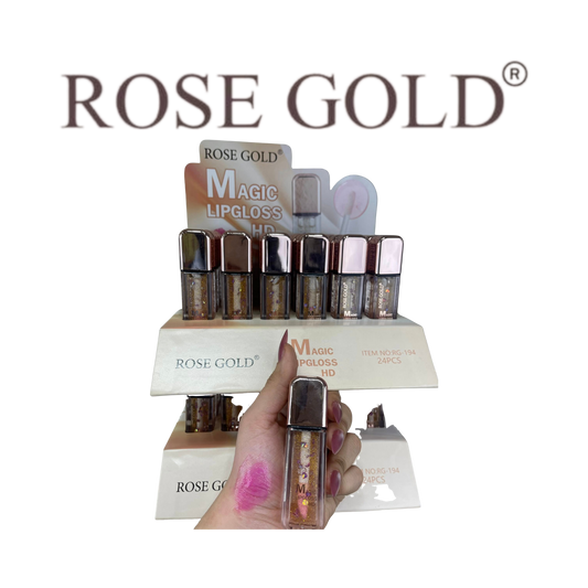 روز جولد ملمع شفاه MAGIC HD – لمعان فاخر وتأثير جليتر