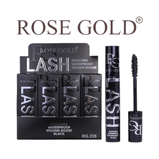 روز جولد ماسكارا LASH BLACK – مقاومة للماء وتكثيف بلون أسود فائق