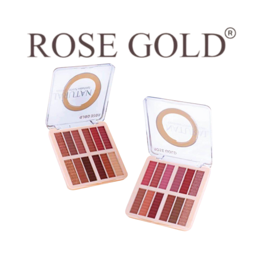 روز جولد باليت NATURAL EYESHADOW – 12 لون نيود بإطلالة طبيعية