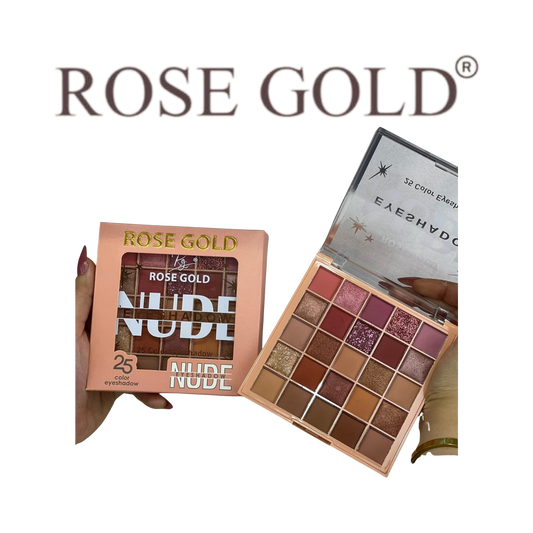 روز جولد باليت NUDE EYESHADOW – 25 لون بإطلالة متعددة الاستخدامات