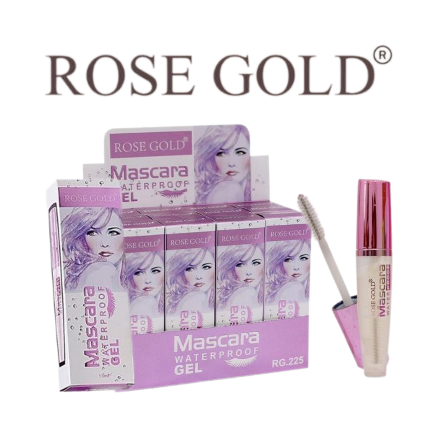 روز جولد ماسكارا WATERPROOF GEL – تحديد ناعم بتركيبة جل مقاومة للماء