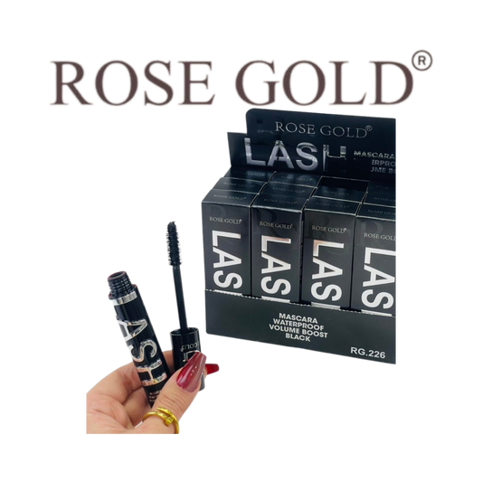 روز جولد ماسكارا LASH مقاومة للماء – حجم مضاعف بلون أسود جذاب