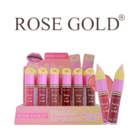 روز جولد MATTE LIP GLOSS – ملمع شفاه مطفي بـ 6 ألوان ساحرة (RG-1152)