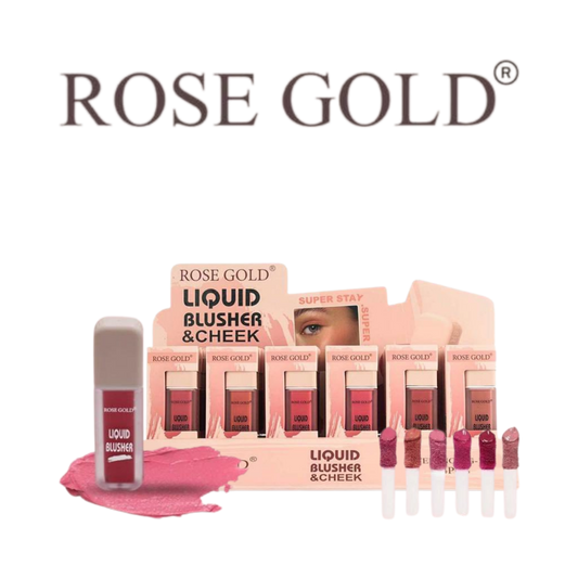 روز جولد LIQUID BLUSHER & CHEEK – بلاشر سائل مرطب بـ 6 درجات وثبات طويل (RG-162)