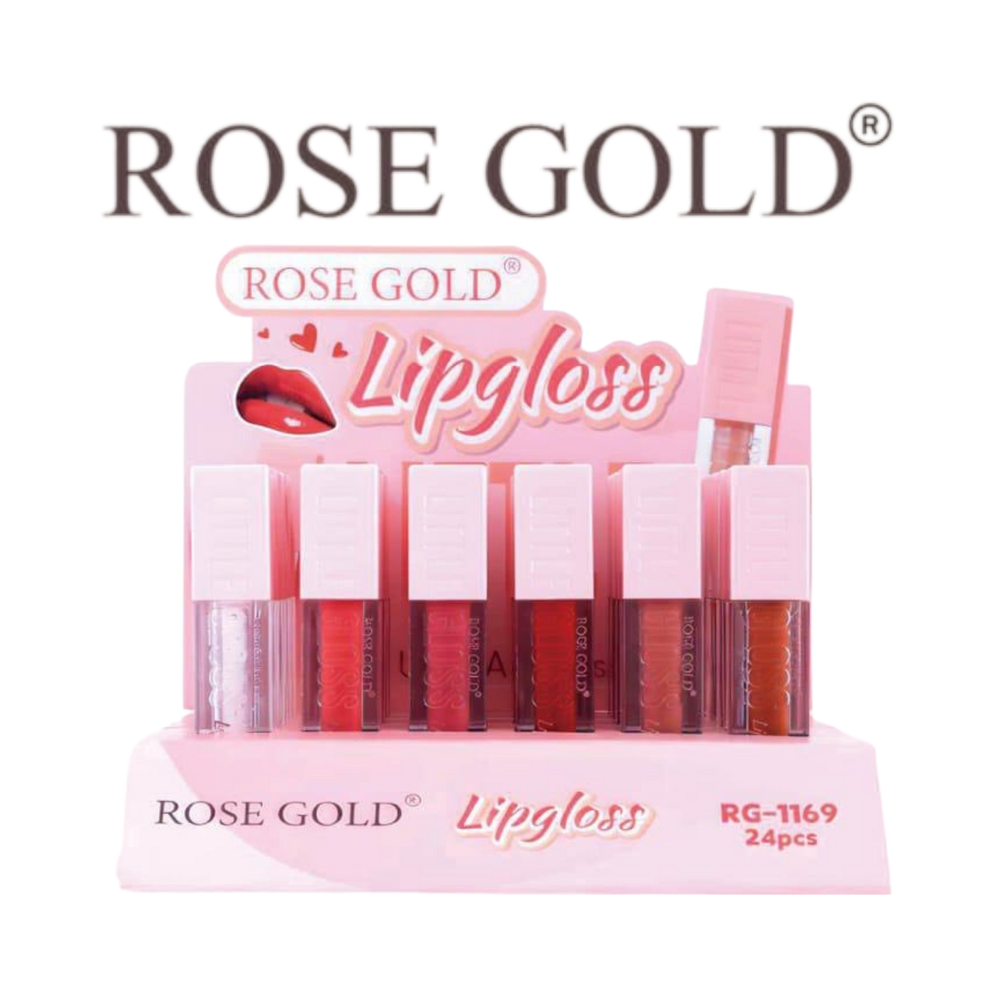 روز جولد PLUMP Lipgloss – ملمع شفاه مرطب يمنحك امتلاء ولمعان طبيعي (RG-1169)