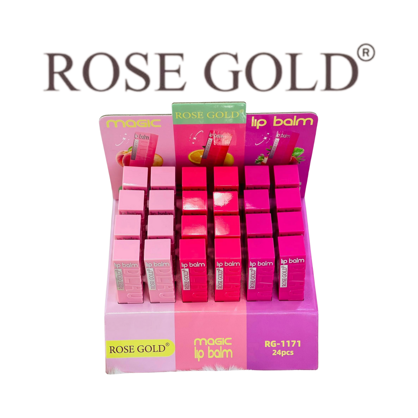 مرطب شفاه "روز جولد" – موديل RG-1171 (عدد 24 قطعة)