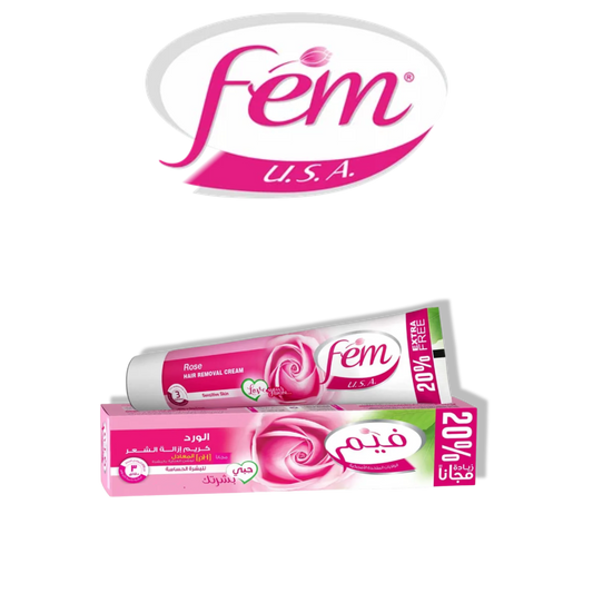 فيم كريم ازالة الشعر العادي برائحة الورد - 90 مل
